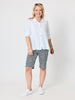 Oasis Print Short - Navy/White