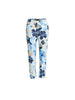 Amalfi Floral Rose Print Slim Leg Pant - Cornflower Multi