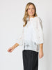 Carmen Embroidered Lace Top - White
