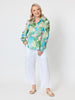 Tropicana Floral Print Shirt - Seafoam Multi