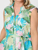 Tropicana Floral Print Dress - Seafoam Multi