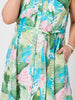 Tropicana Floral Print Dress - Seafoam Multi