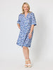 Monterey Floral Print Dress - Capri White