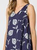 Aegean Coast Lace Dress - Navy/White