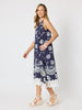 Aegean Coast Lace Dress - Navy/White