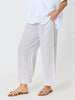 Haven Stripe Wide Leg Linen Pant - Mocha White