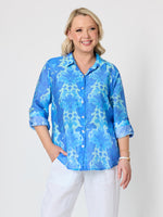 Blue Lagoon Print Shirt - Azure Blue