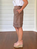 Ruffle Hem Skirt - Mocha