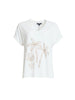 Seaside Cotton Beaded T-shirt - White