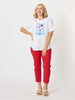Zara Stretch Pant - Red