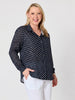 Spotty Shirt - Navy/White