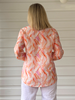 Tuscan Sunset Print Shirt - Mandarin Multi