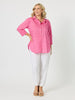 Summer Spot Print Cotton Shirt - Pink