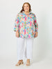Santorini Landscape Print Cotton Shirt - Multi