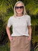Classic Stripe Tee - Natural
