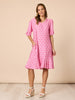 Floral Art Dress - Pink