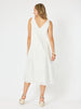 Emanuella Sleeveless Dress - Ivory