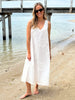 Emanuella Sleeveless Dress - Ivory