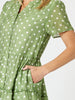 Basil Spot Midi Dress