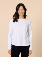 Heritage Long Sleeve Top - White