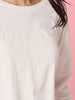 Harper Pearl Bow Tee - Ivory