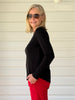 Heritage Long Sleeve Top - Black