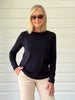 Heritage Long Sleeve Top - Navy