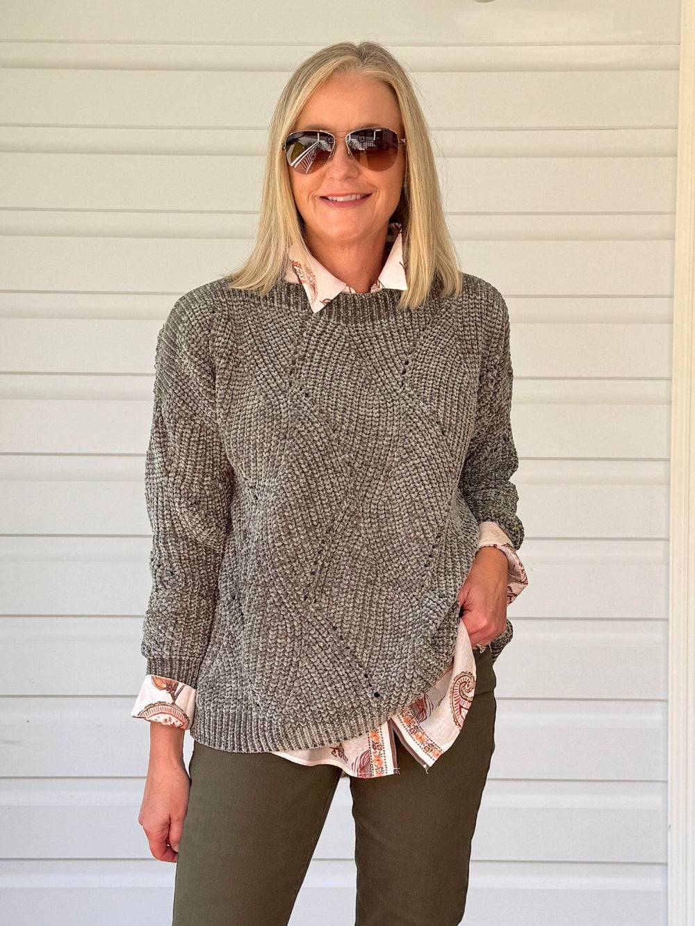Tenille Rib Knit - Khaki