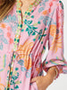 Mardi Gras Print Dress - Pink/ Multi