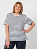 Classic Stripe Tee - Navy