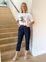 Parisian Print Tee - White