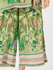Toucan Patterned Wide Leg Pant - Green
