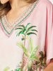 Toucan V Neck Top - Pink