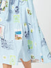 Destination Print Maxi Dress - Pale Blue