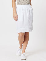 Ruffle Hem Skirt - White