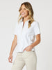 Polo Top - White/Natural gordon smith