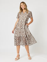 On Safari Dress - Natural Multi