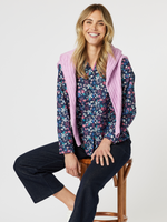 Liberty Floral Print Shirt - Navy