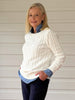 Kala Cable Knit Jumper - Ivory