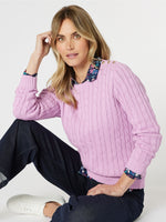 Kala Cable Knit Jumper - Orchid