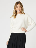 Carmen Batwing Knit - Ivory