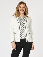 College Cardigan - Ivory