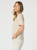 Cote D Azur Stripe Print Tee - Natural/White gordon smith