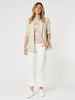 Hudson High Rise Wide Leg Jean - Ivory