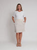 Ruffle Hem Skirt - Natural