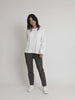 Harper Pearl Bow Tee - Ivory