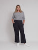 Hudson High Rise Wide Leg Jean - Dark Denim