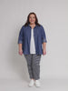 Alexis Gingham Print Pant - Navy