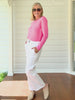 Hudson Wide Leg Jean - Ivory