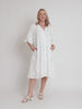 Emanuella Button Dress - Ivory